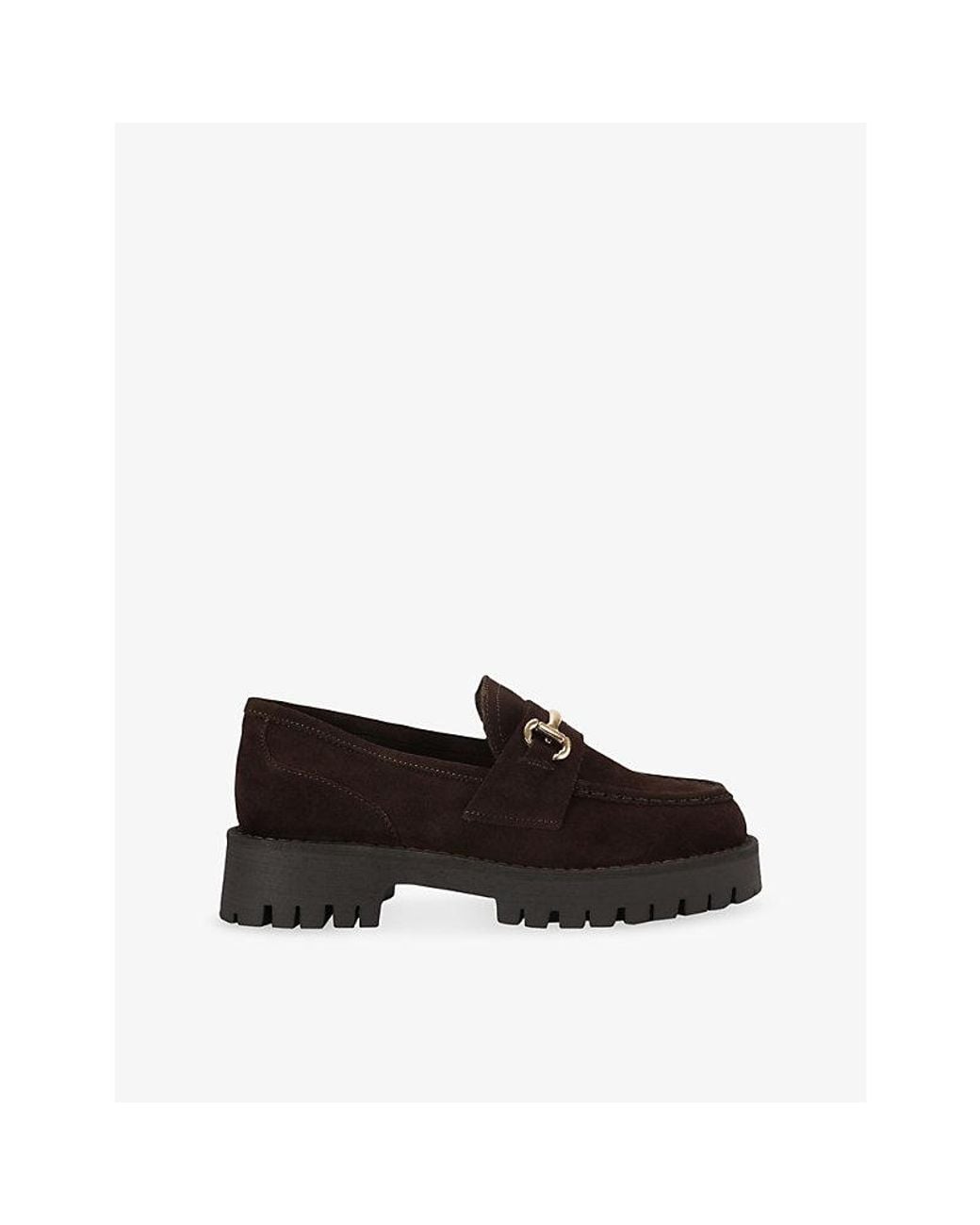 Steve Madden Black Lando Rugged Leather Loafers