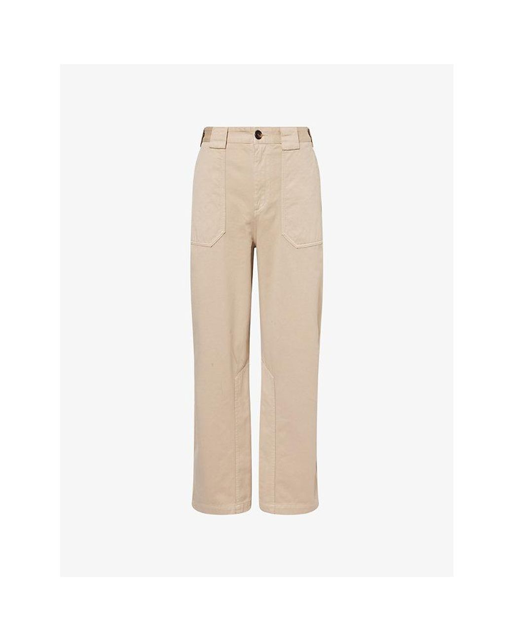 Loewe Natural X Paula's Ibiza Wide-Leg Cotton Cargo Trousers for men