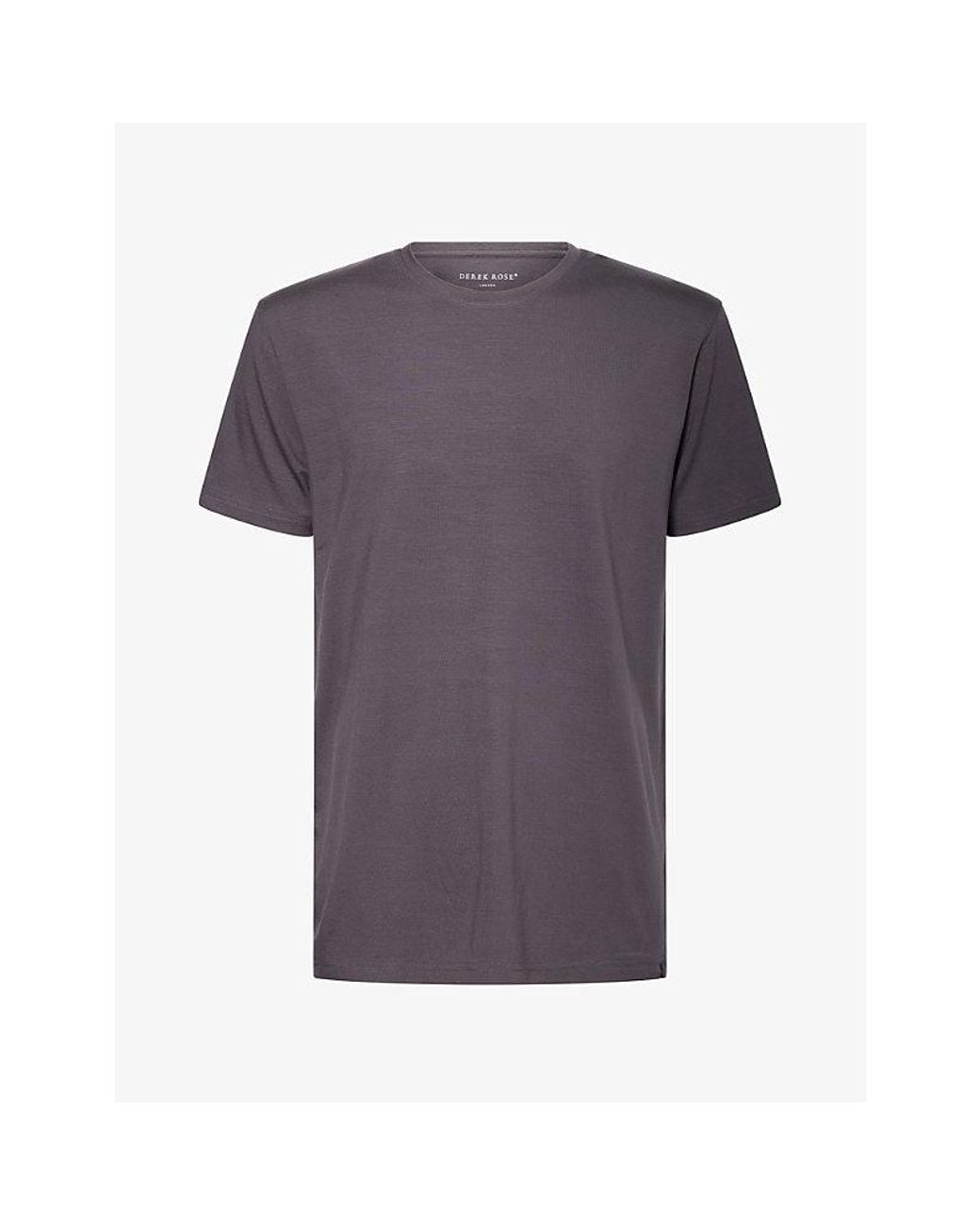 Derek Rose Purple Basel Short-Sleeve Modal-Jersey T-Shirt for men