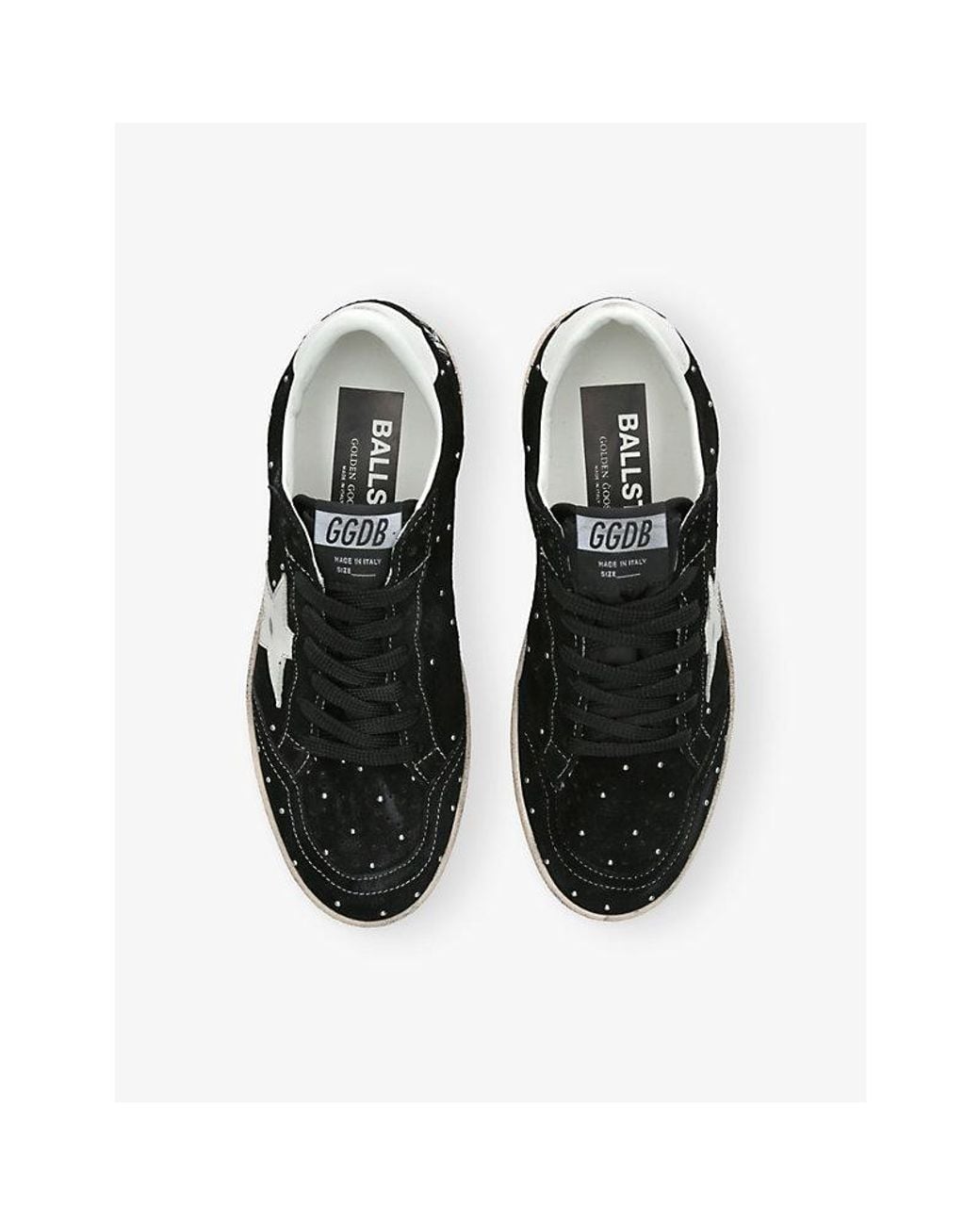 Golden Goose Deluxe Brand Black Ball Star 90415 Suede Trainers