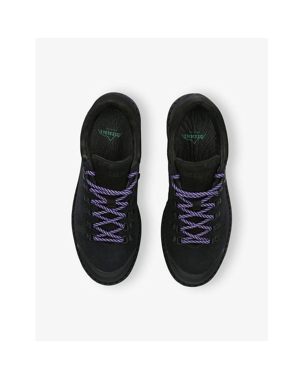 Diemme Black Cornaro Gomma Low-Top Suede Boots for men