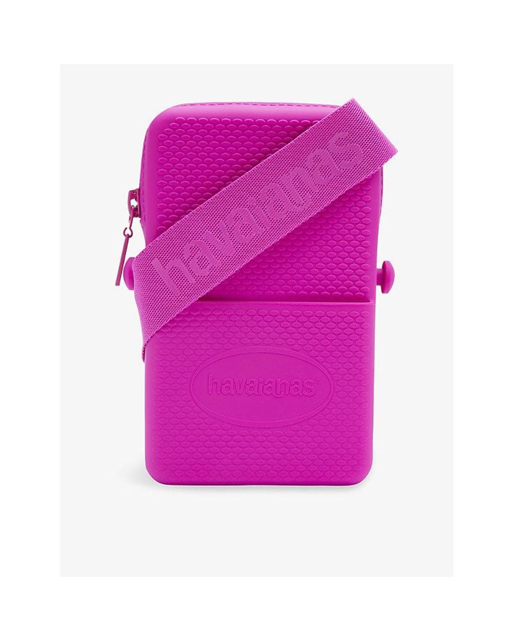 Havaianas Pink Street Branded Silicone Cross-Body Bag