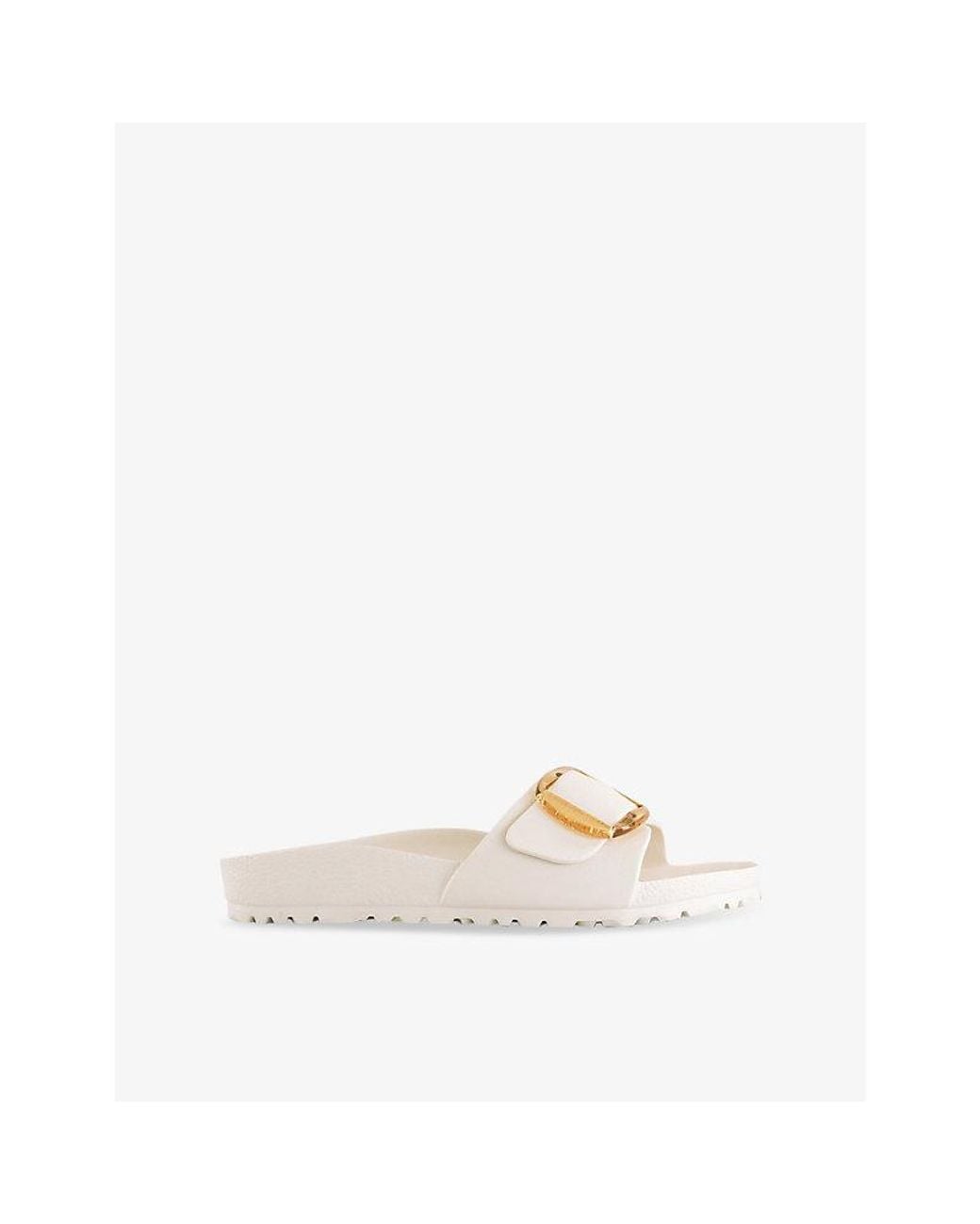 Birkenstock White Madrid Big Buckle Eva Sandals