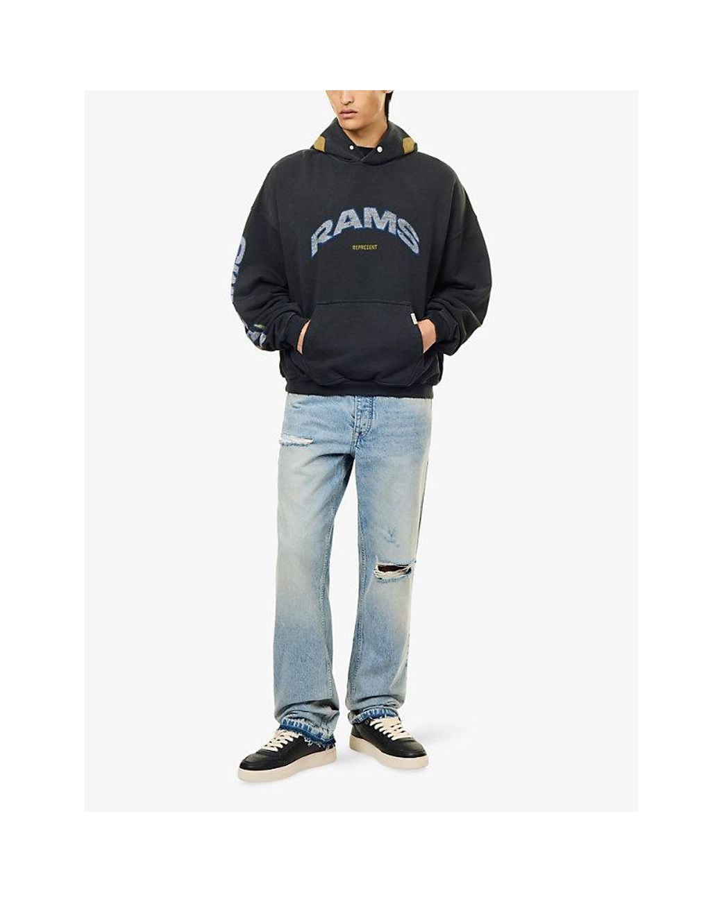 Represent Blue X Nfl Los Angeles Rams Jersey Hoody for men