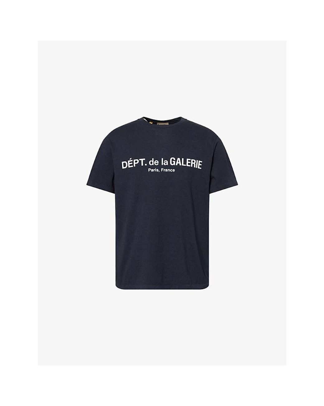 GALLERY DEPT. Blue Logo-Print Crew-Neck Cotton T-Shirt for men