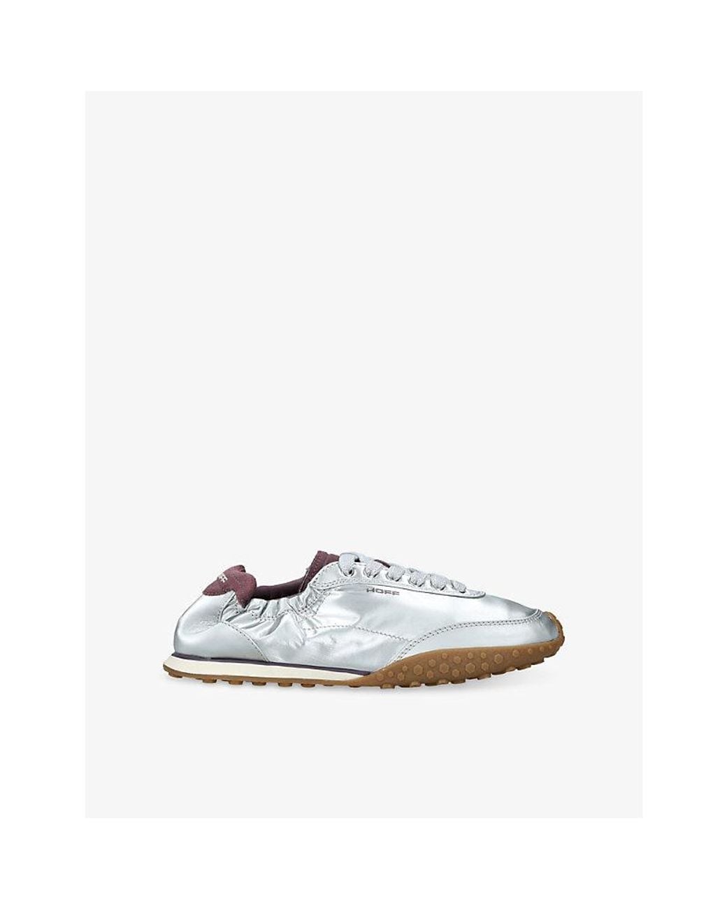 HOFF White Bridge Shine Nylon And Suede Trainers