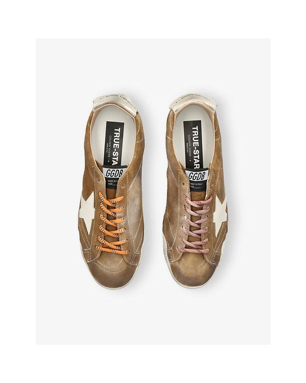 Golden Goose Deluxe Brand Natural True-Star Suede Low-Top Trainers for men
