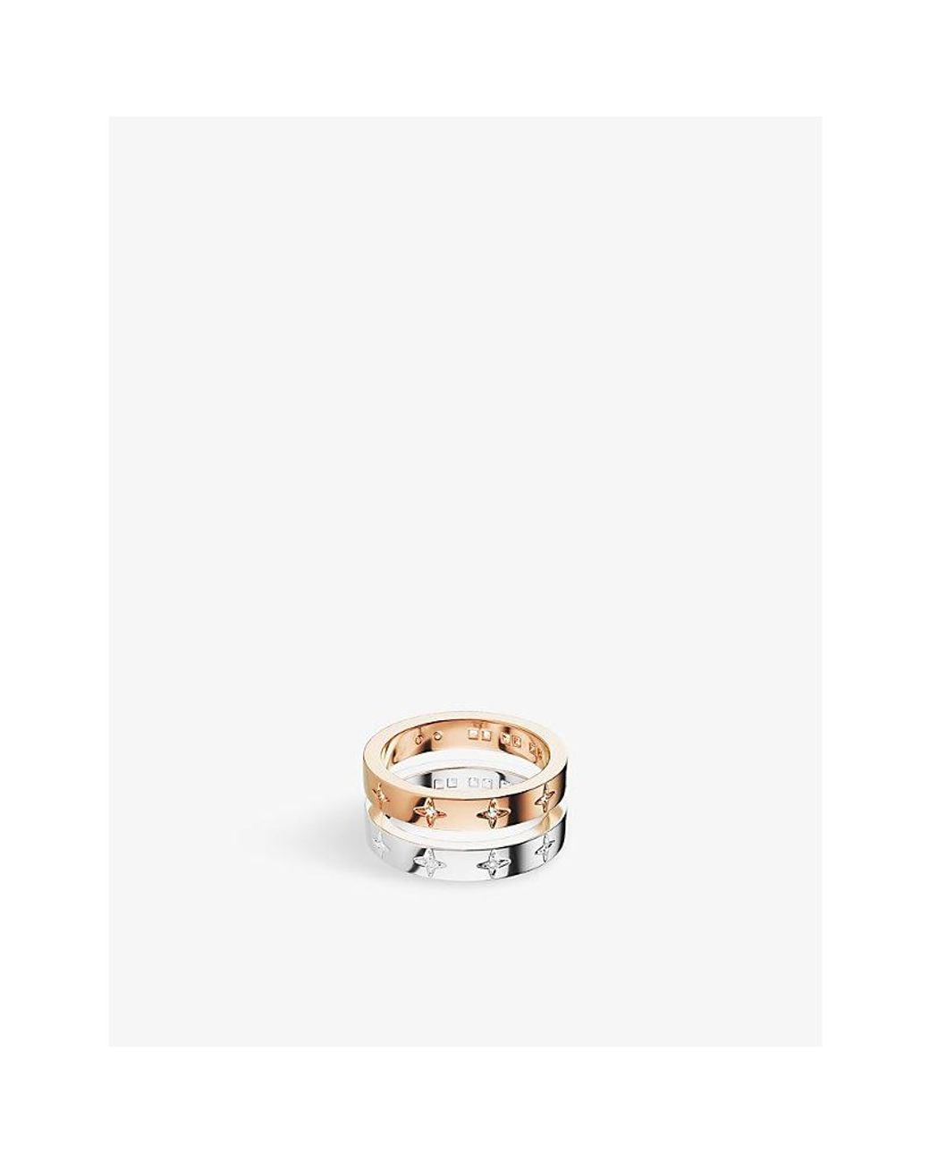 Apm Monaco Metallic Toi Et Moi 18Ct Rose- Plated Alloy And Cubic Zirconia Ring