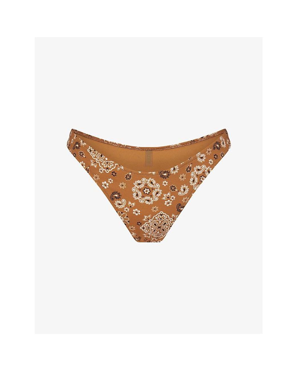 Skims White Signature Swim Tanga Bikini Bottoms