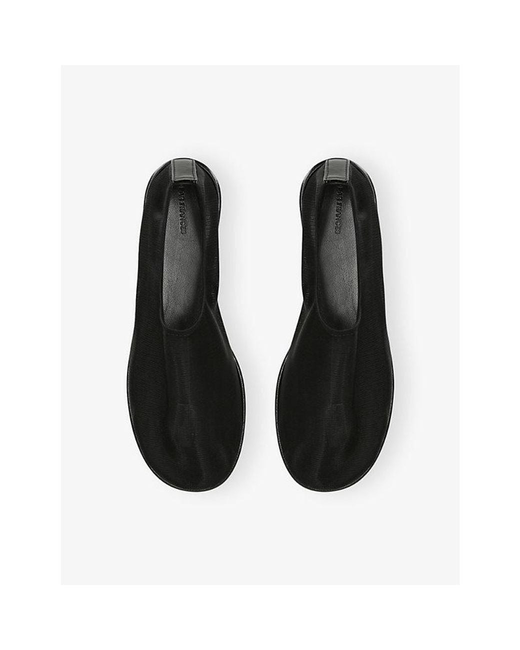 Dear Frances Black Balla Sock Mesh Flats