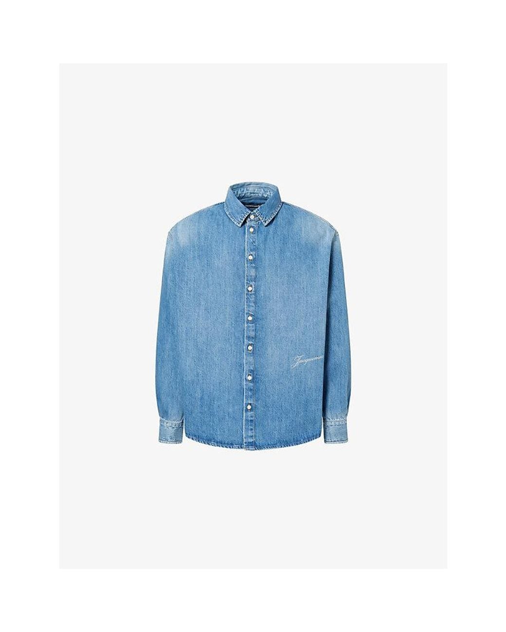 Jacquemus Blue La Chemise De-Nîmes Simon Denim Shirt for men