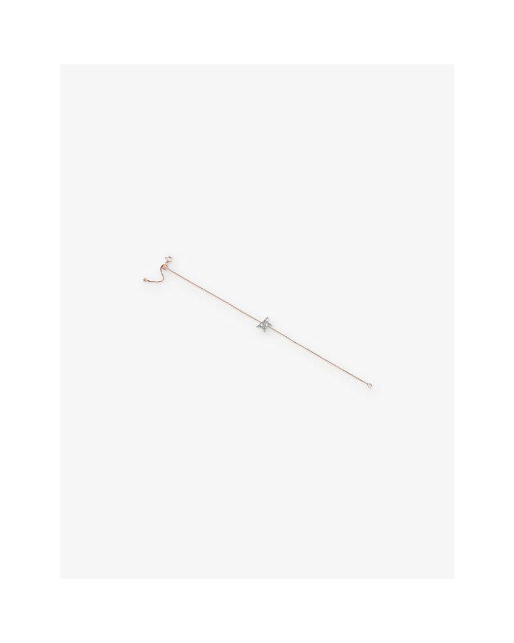 Kismet by Milka White Maxi Comet 0.04Ct Baguette-Diamond And 0.08Ct Diamond Chain Bracelet