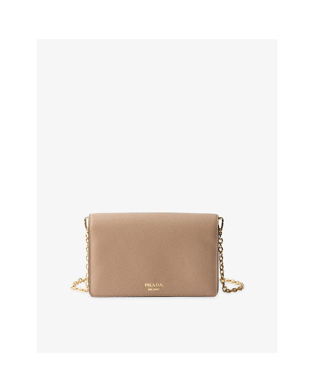 Prada Natural Saffiano Leather Mini Bag