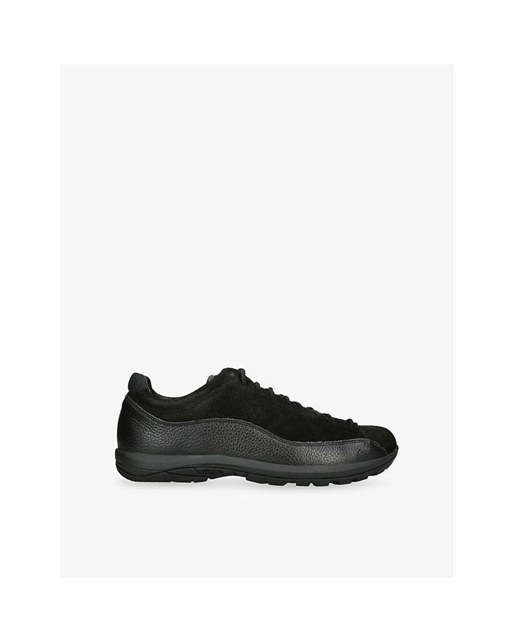 Diemme Black Bardolino Suede And Leather Trainers for men