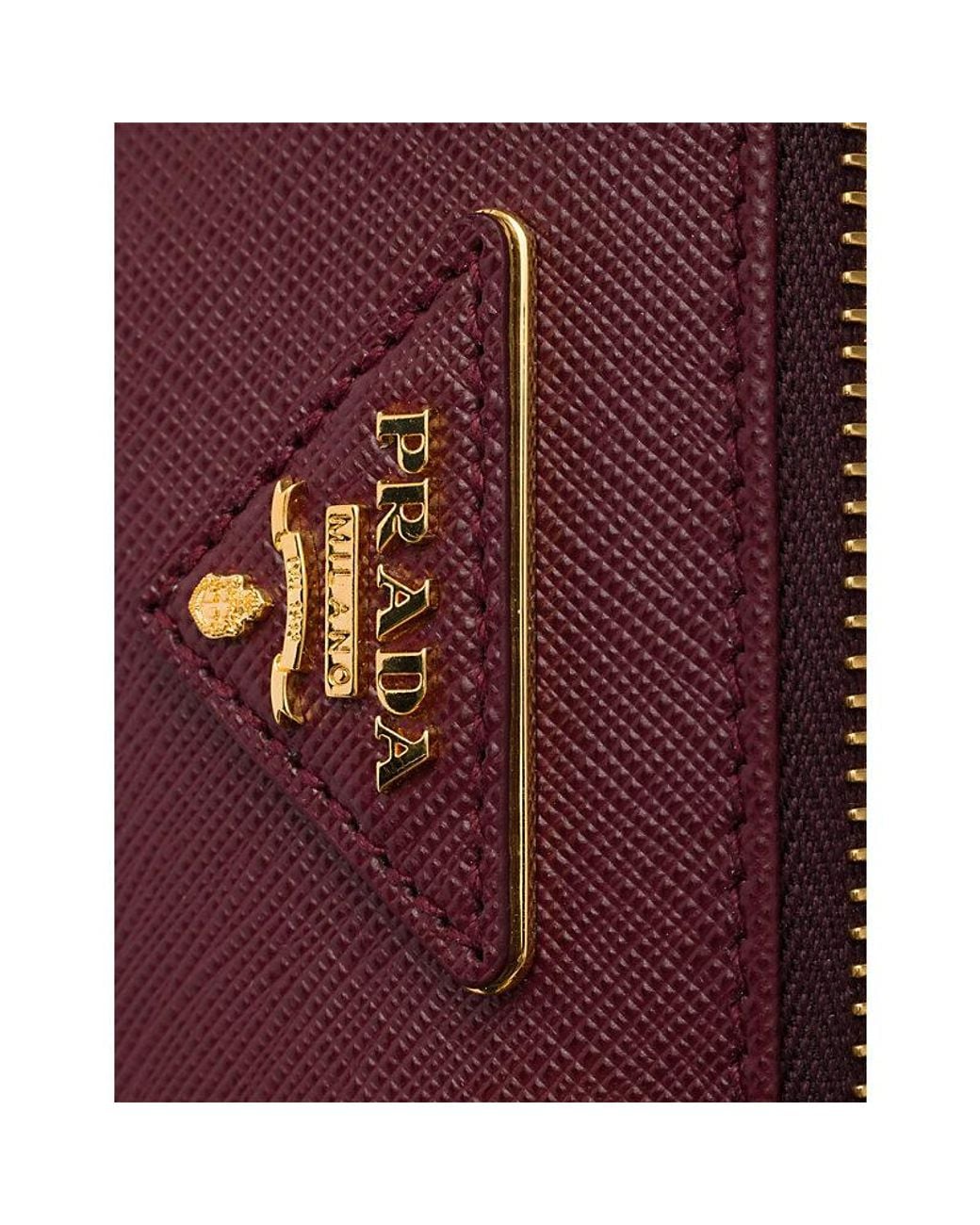 Prada Purple Galleria Mini Saffiano Leather Shoulder Bag