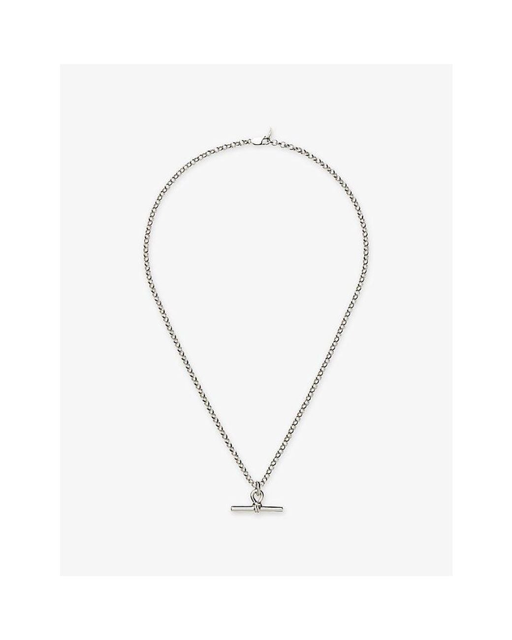 Missoma Metallic Chunky T Bar Plated Brass Chain Necklace