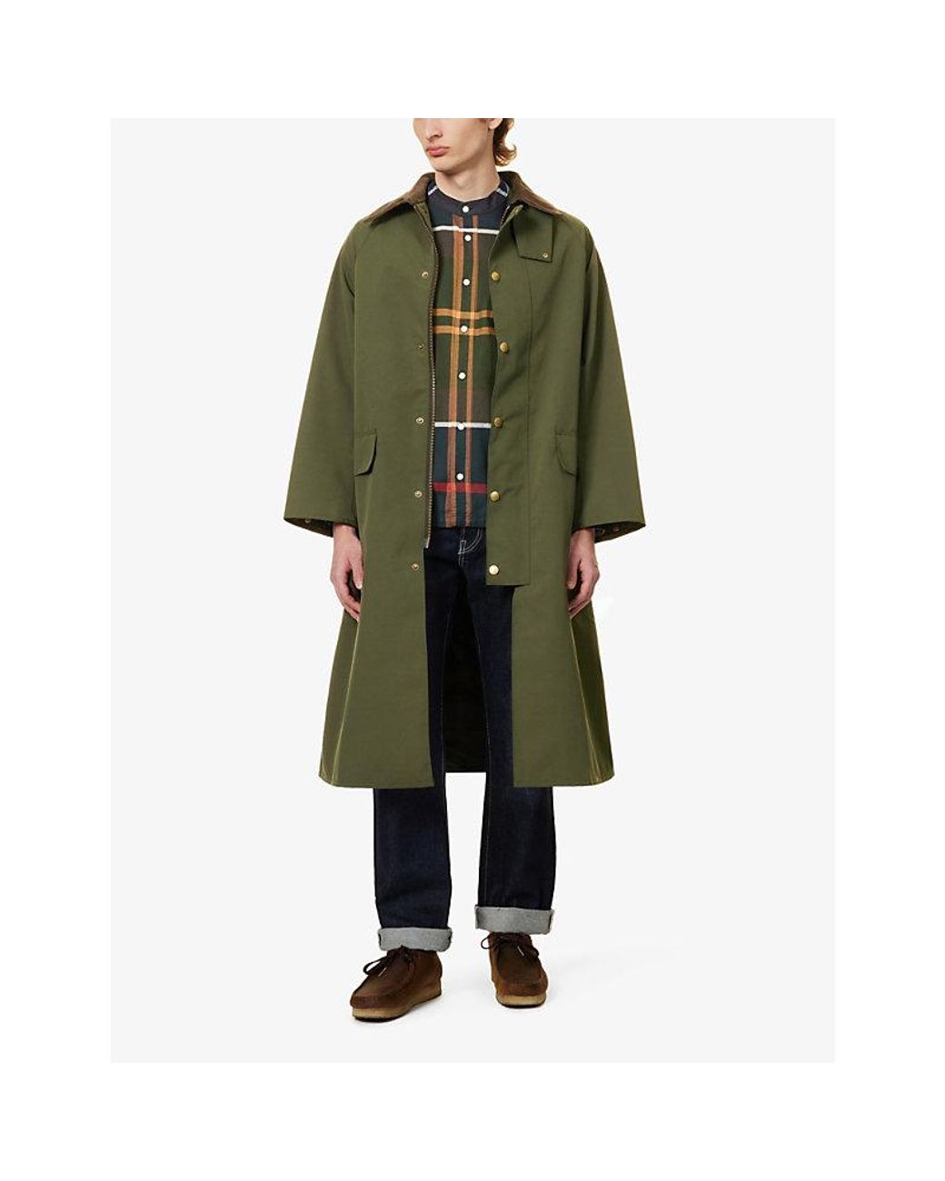 【Barbour】Burghley nonwax Barbour バブアー OS WAX BURGHLEY オーバーサイズ バーレー