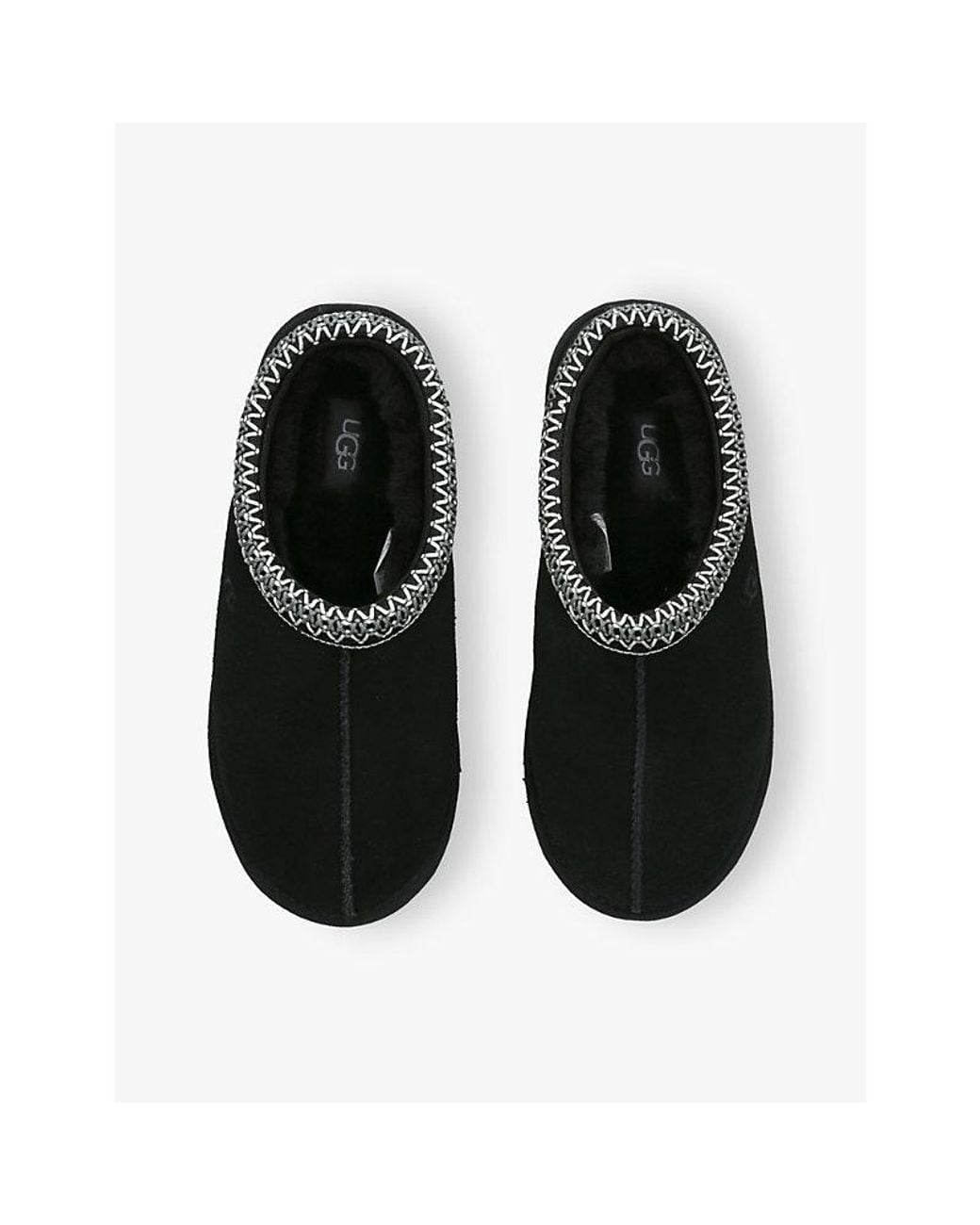 Ugg Black Tasman Ii Suede Slippers