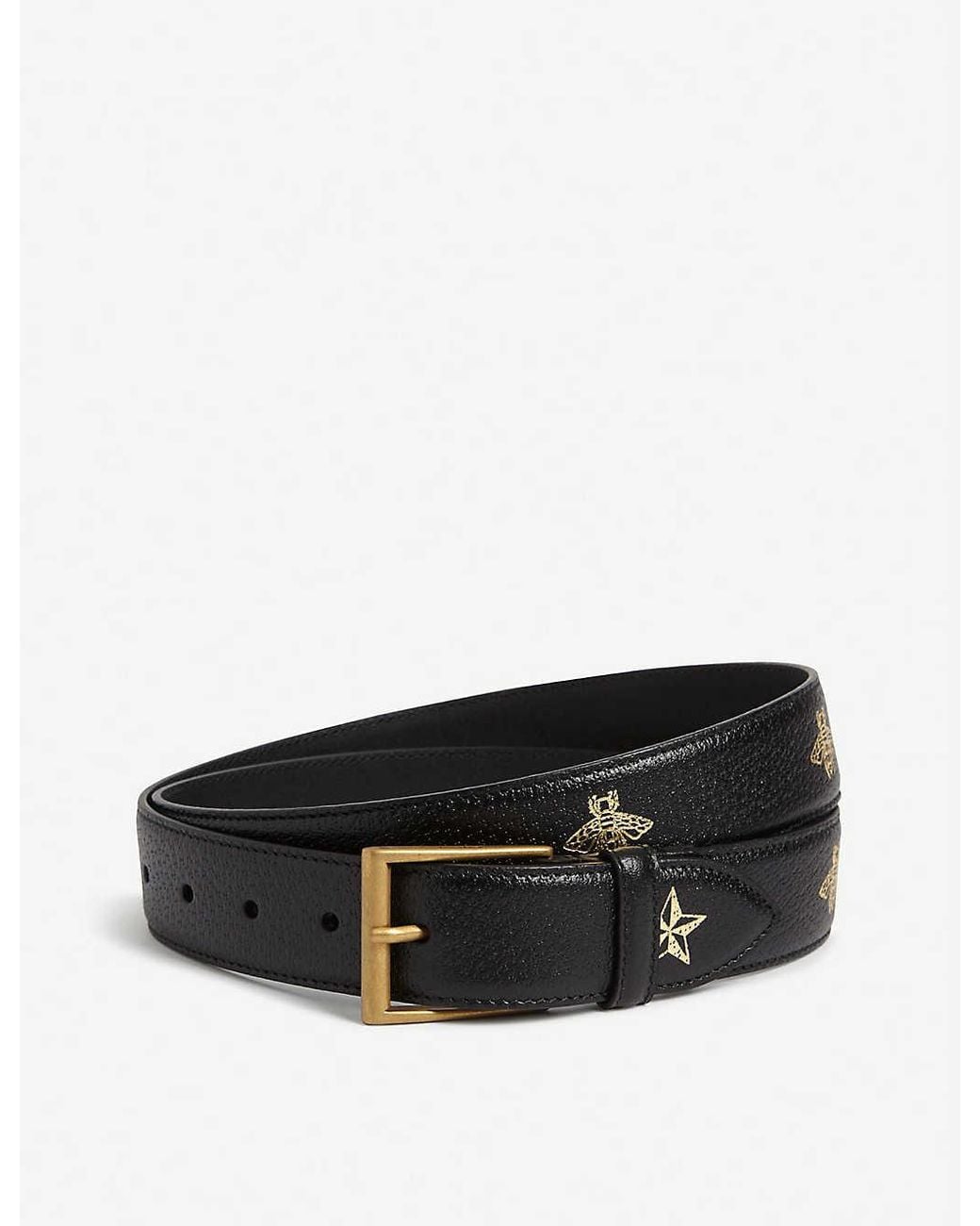 gucci--Embossed-Leather-Belt.jpeg display picture 3