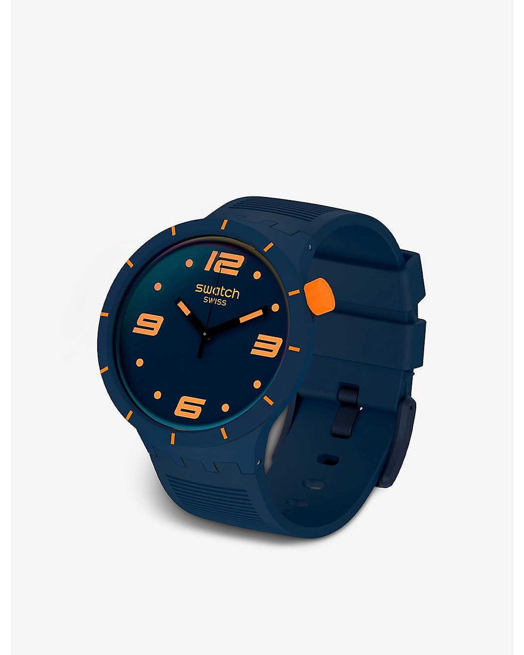 Swatch Mens Blue So27n110 Futuristic Blue Silicone And Plastic Quartz Watch  for Men - Lyst