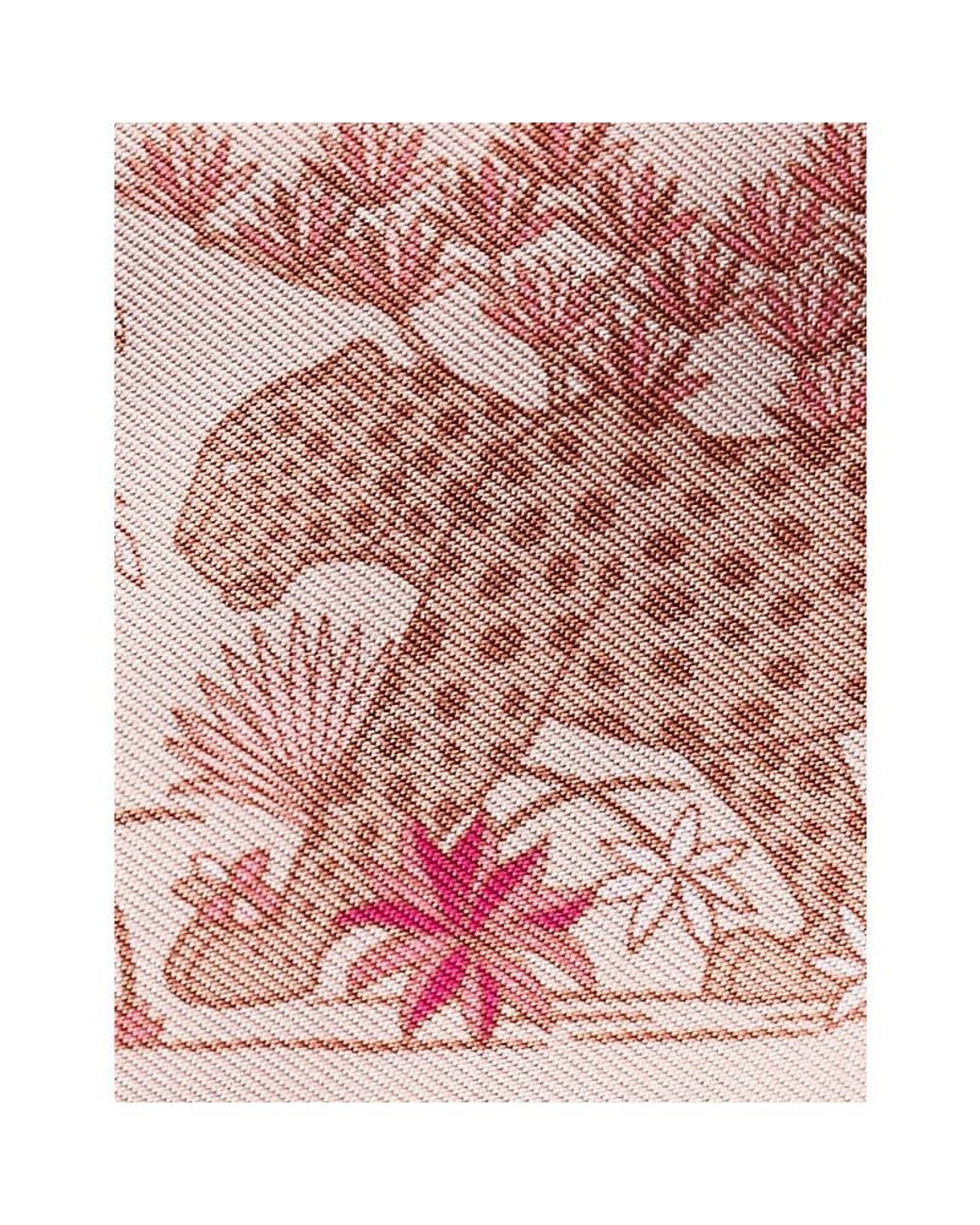 Cartier Pink Panthère Fauna And Flora Silk Bandeau Scarf
