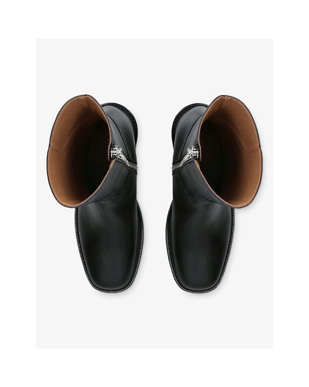 Dries Van Noten Black Sleek Leather Ankle Boots for men