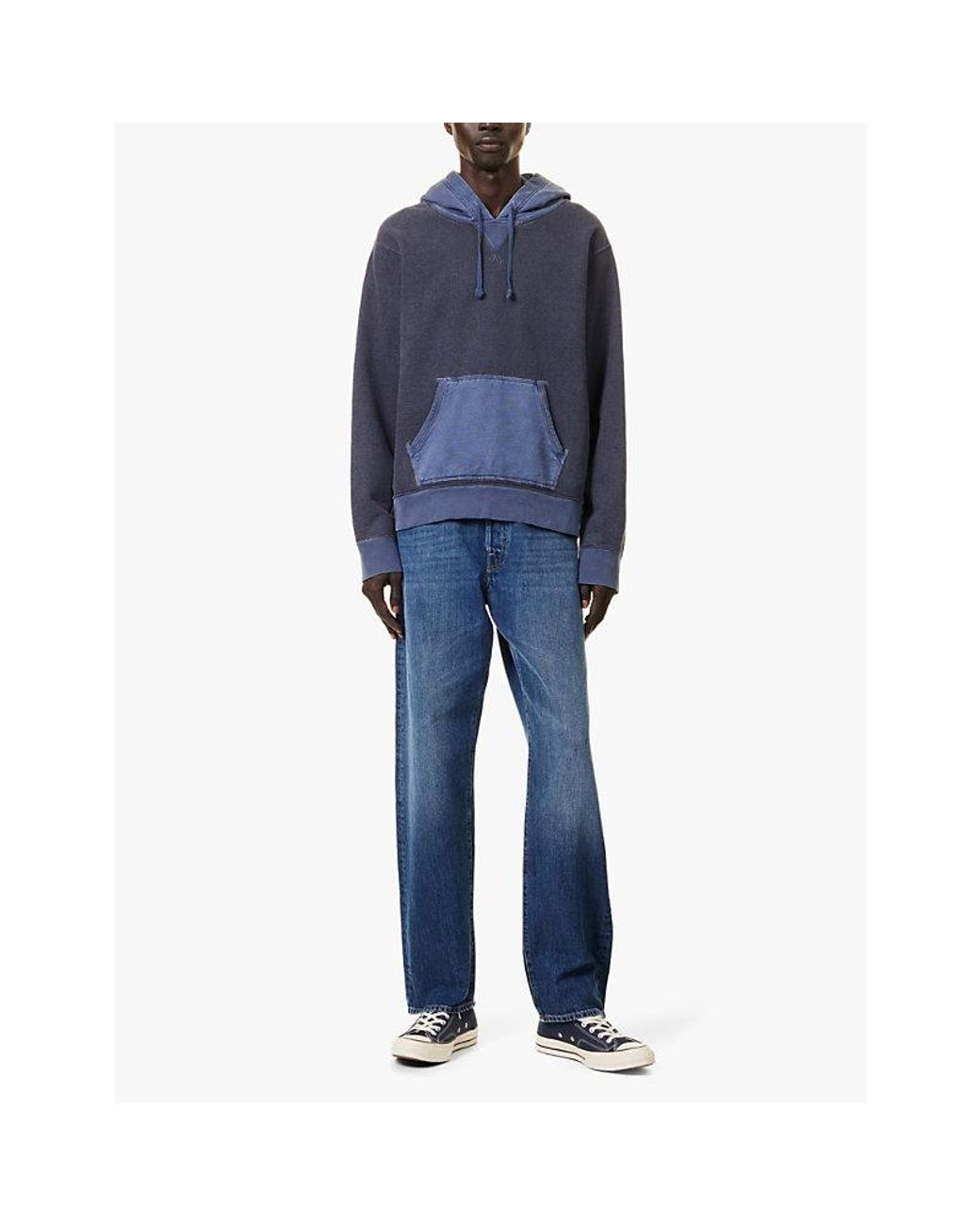 Replay Blue M9Zero1 Straight-Leg Relaxed-Fit Denim Jeans for men