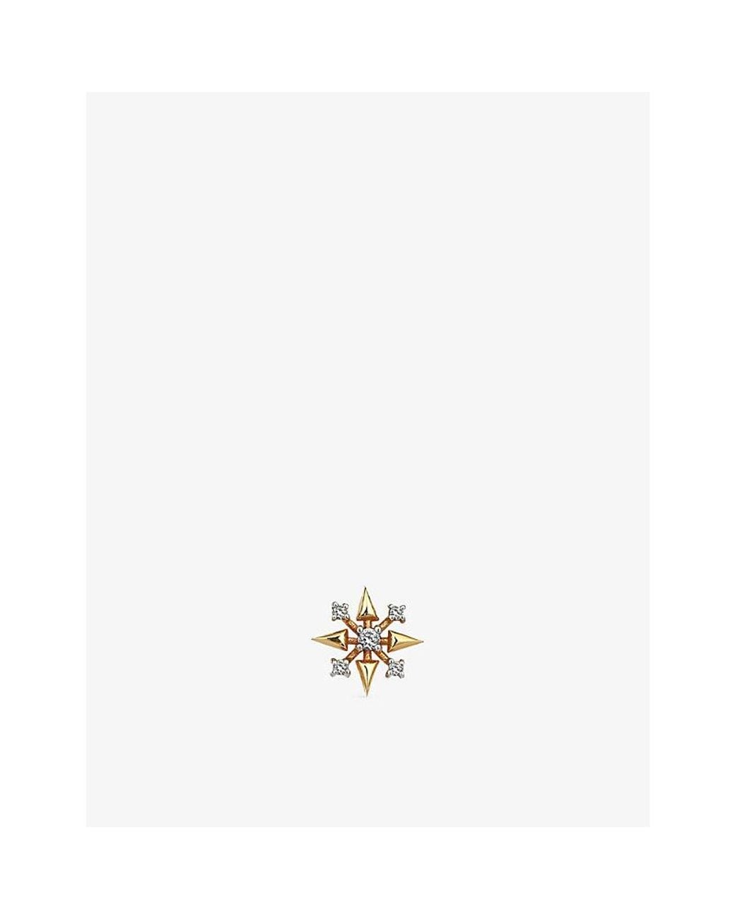 Kismet by Milka Metallic Aurora 0.03Ct Diamond Stud Earring