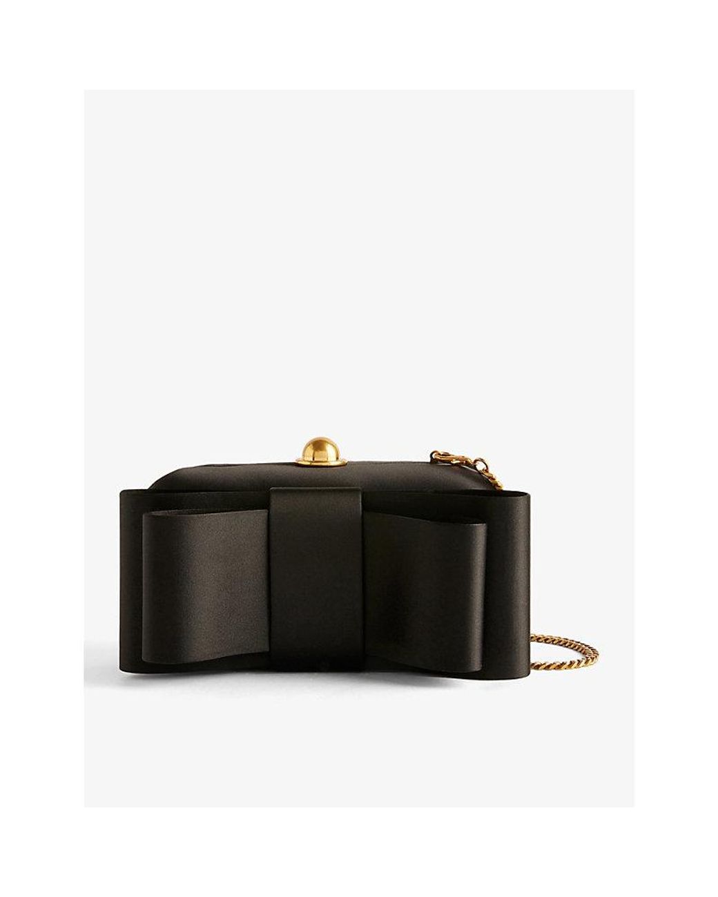 Ted Baker Bowelaa Satin Clutch Bag in Black Lyst