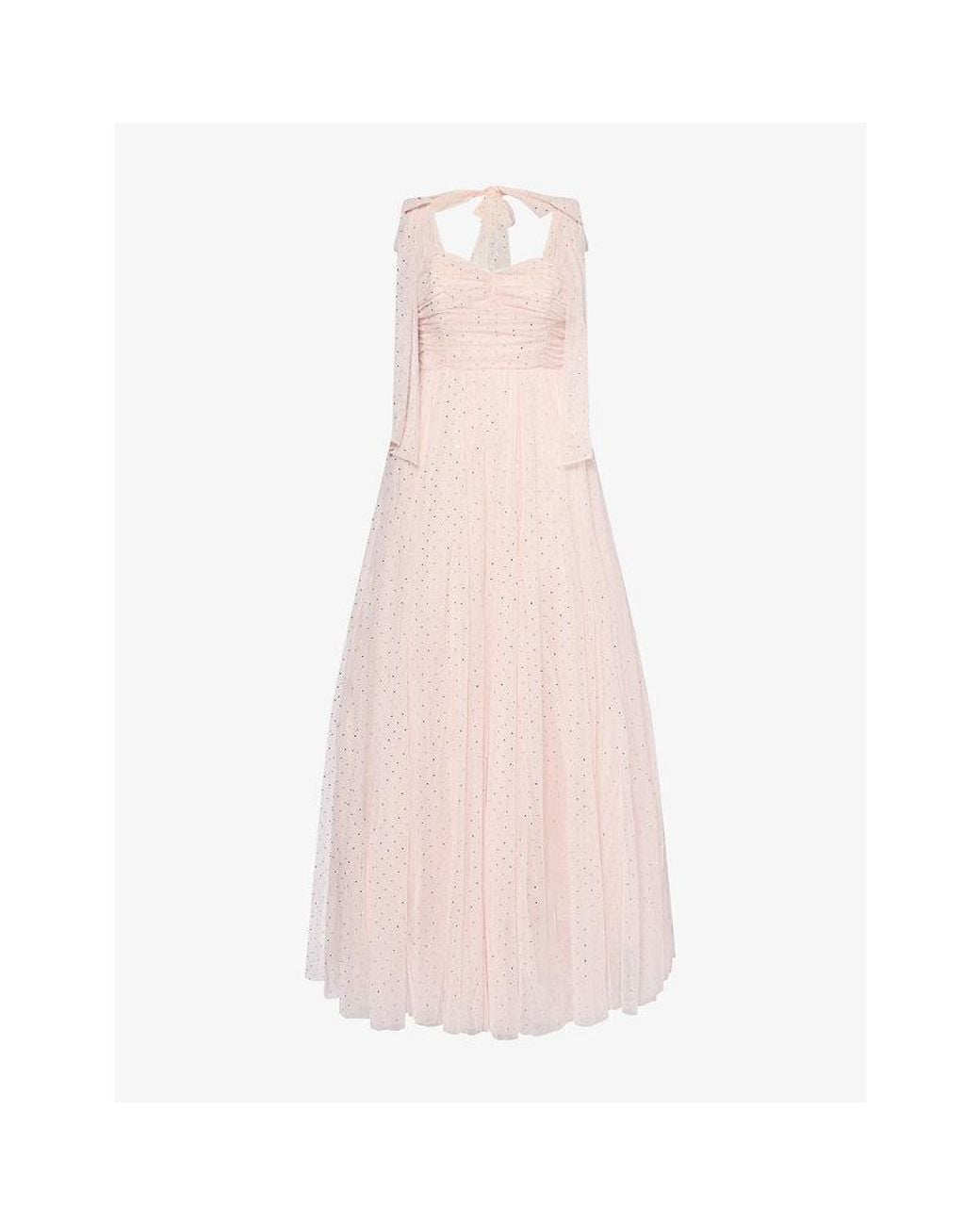 Needle & Thread Pink Amaya Tulle Shimmer Gown