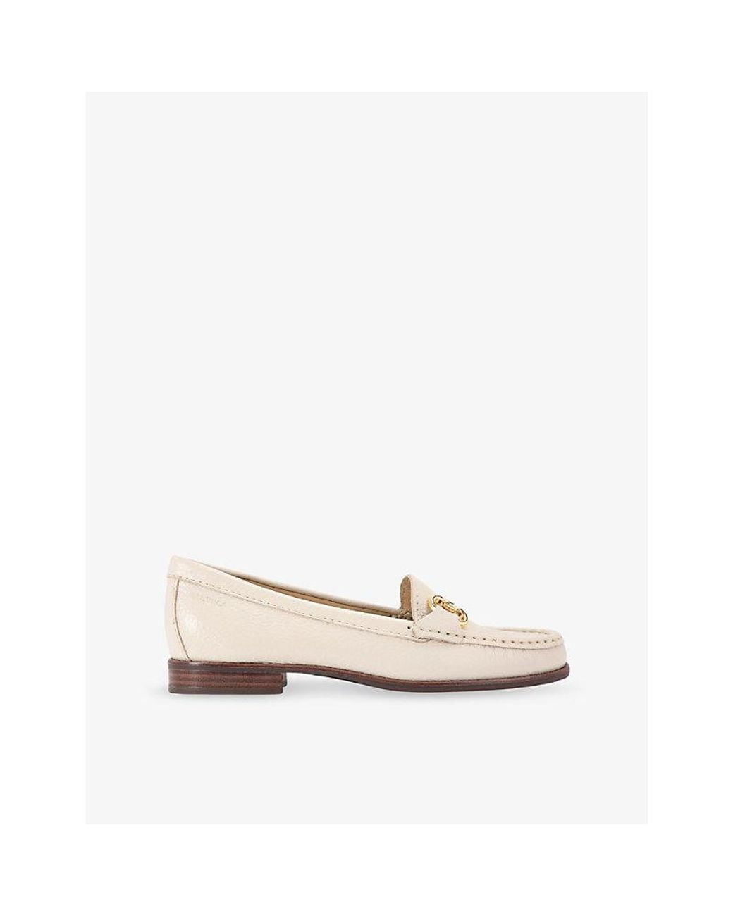 Carvela Kurt Geiger Natural Click Wide-Fit Leather Loafers