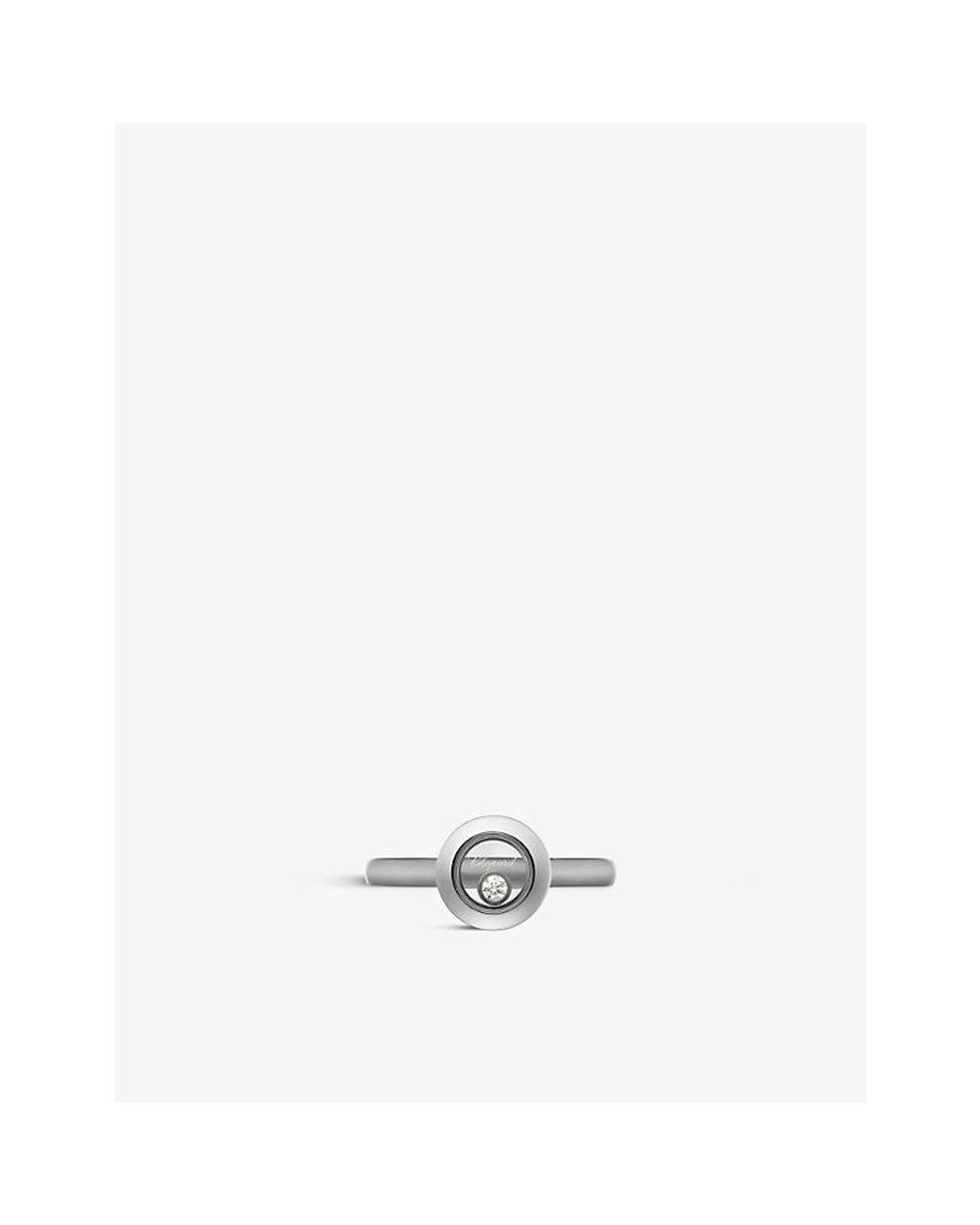 Chopard White Happy Diamonds 18Ct- And 0.05Ct Brilliant-Cut Diamond Ring