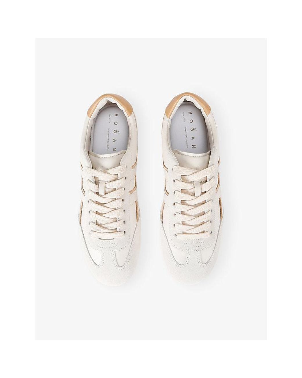 Hogan White Olympia Leather Trainers