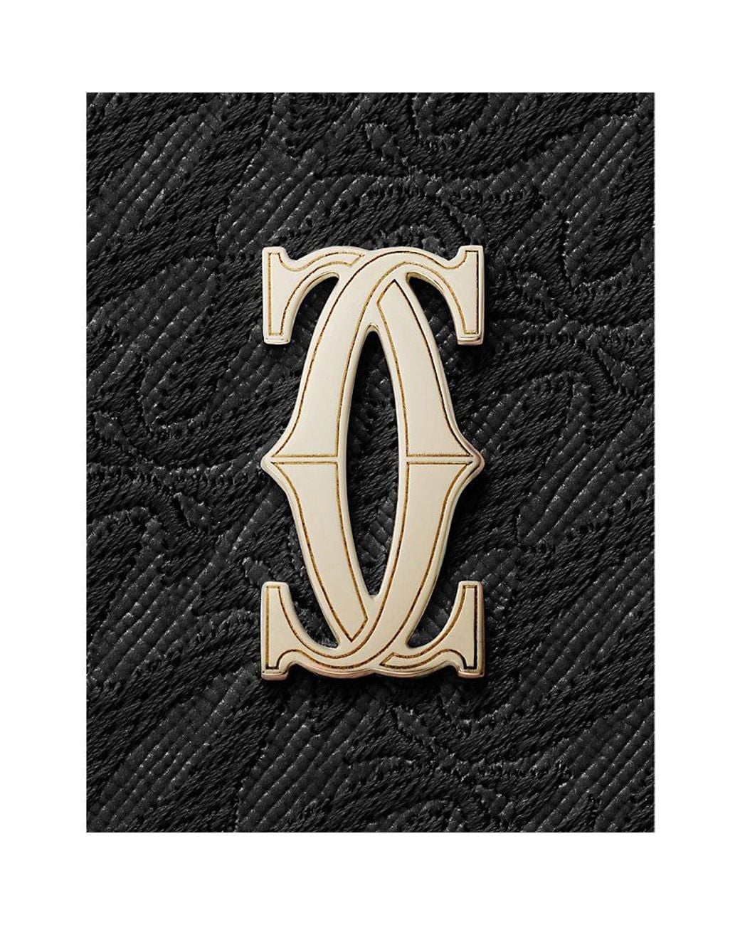 Cartier Black C De International Zipped Leather Wallet for men