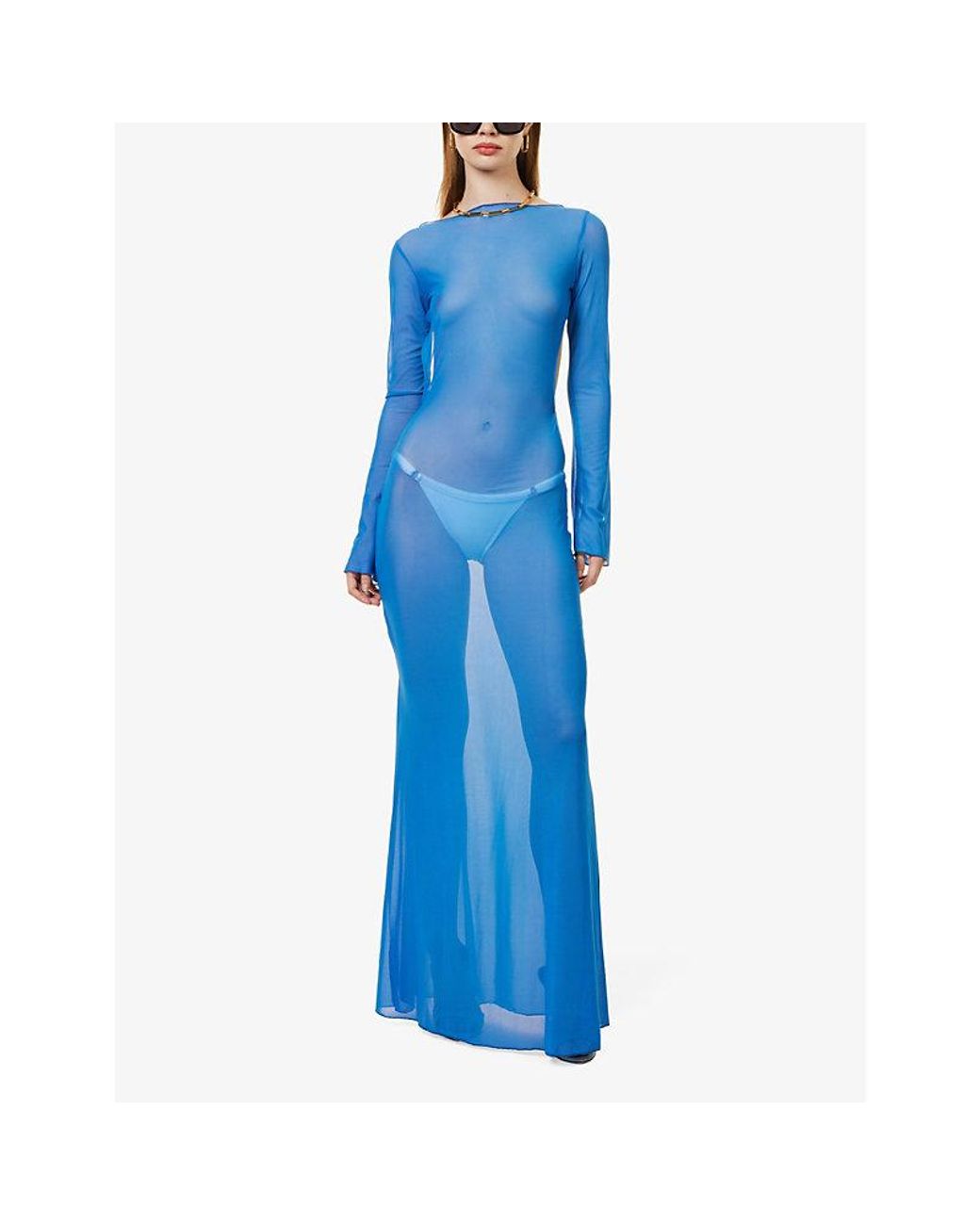 blue jaded london dress Shop Chelsea Denim Kilt Mini Dress | Jaded London main image 1