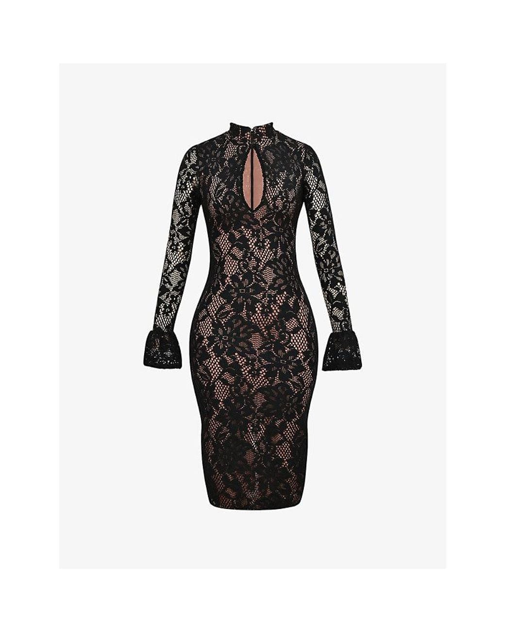 lover the label black lace dress The French Lace Lover Dress