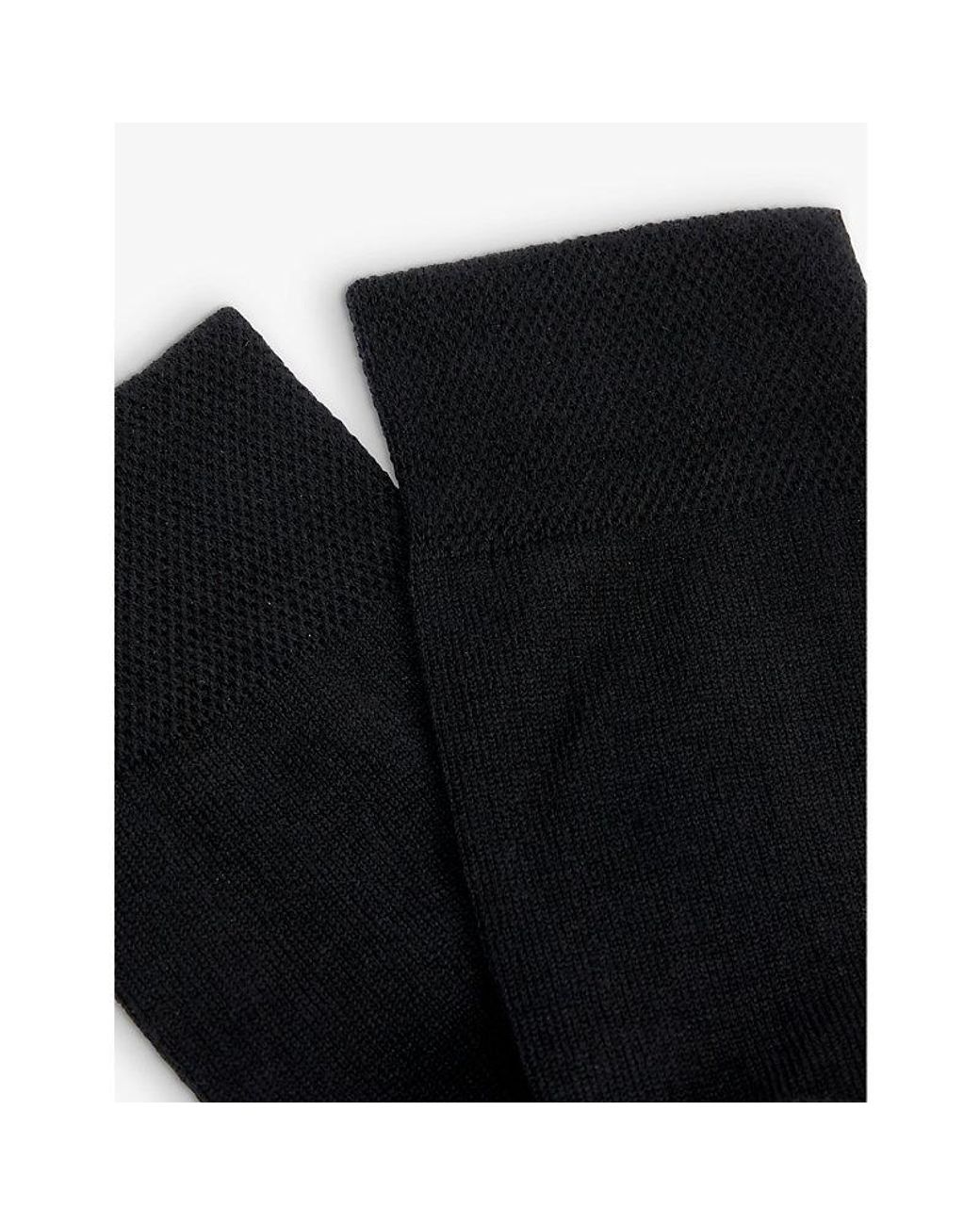 Falke Black Sensitive London Stretch-Cotton-Blend Socks