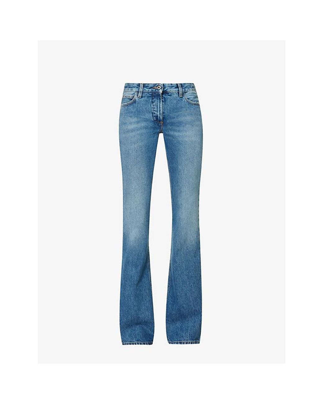 Off-White c/o Virgil Abloh Straight-leg Jeans in Blue for Men