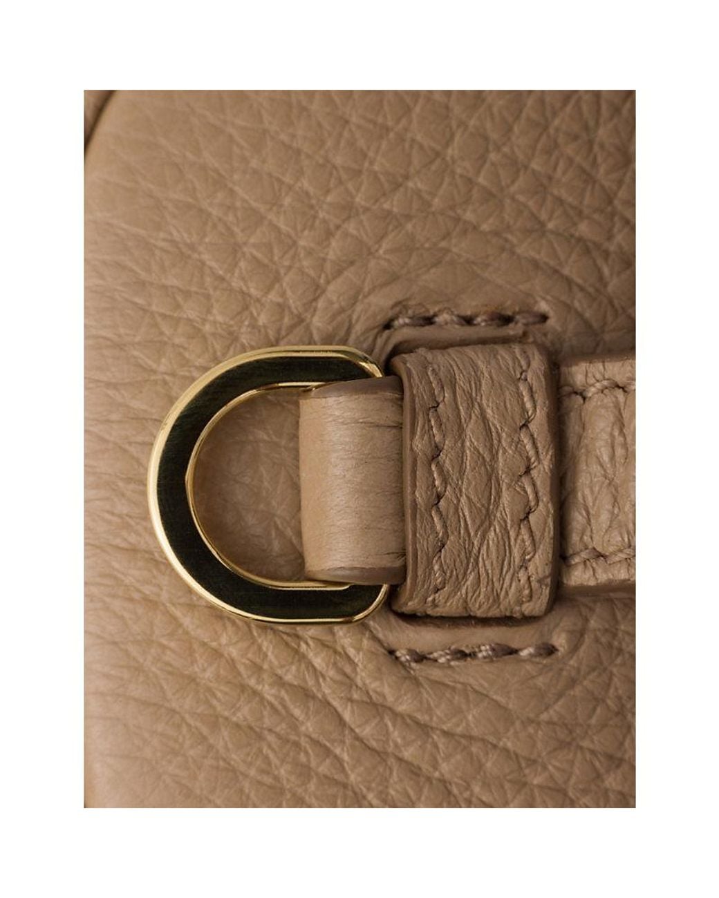 Prada Brown Mini Leather Vanity Bag