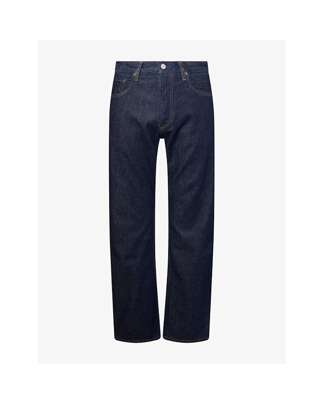 Agolde Blue Magnus Trouser Straight-Leg Cotton Jeans for men