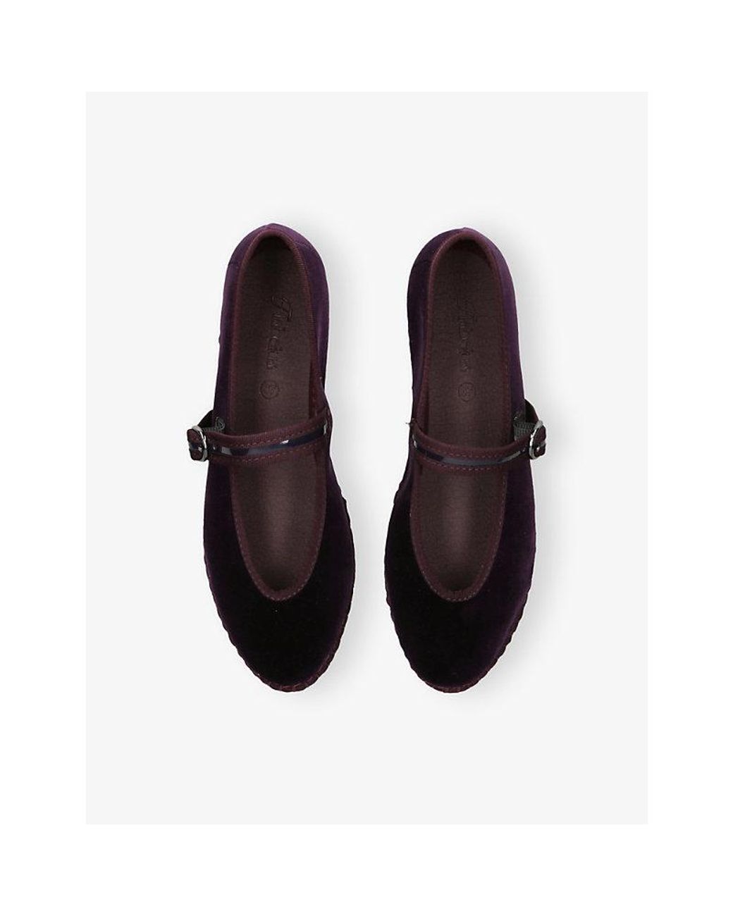 Flabelus Black Pierre Velvet Ballet Flats