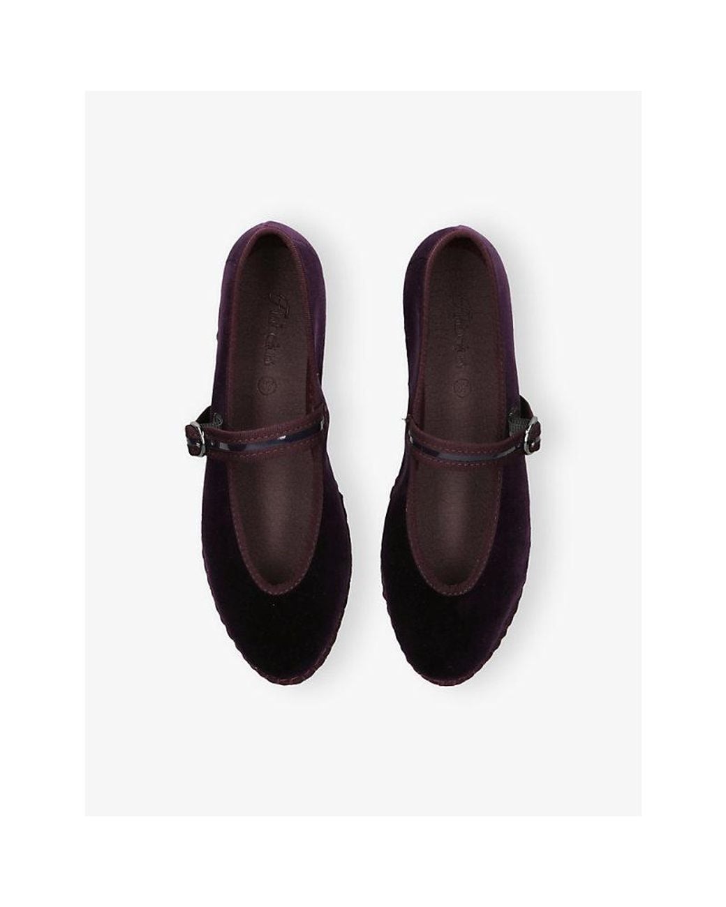 Flabelus Black Pierre Velvet Ballet Flats