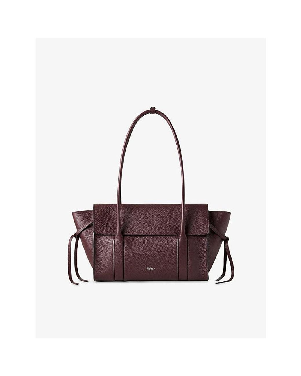 Mulberry Purple Bayswater Soft Small Leather Shoulder Bag