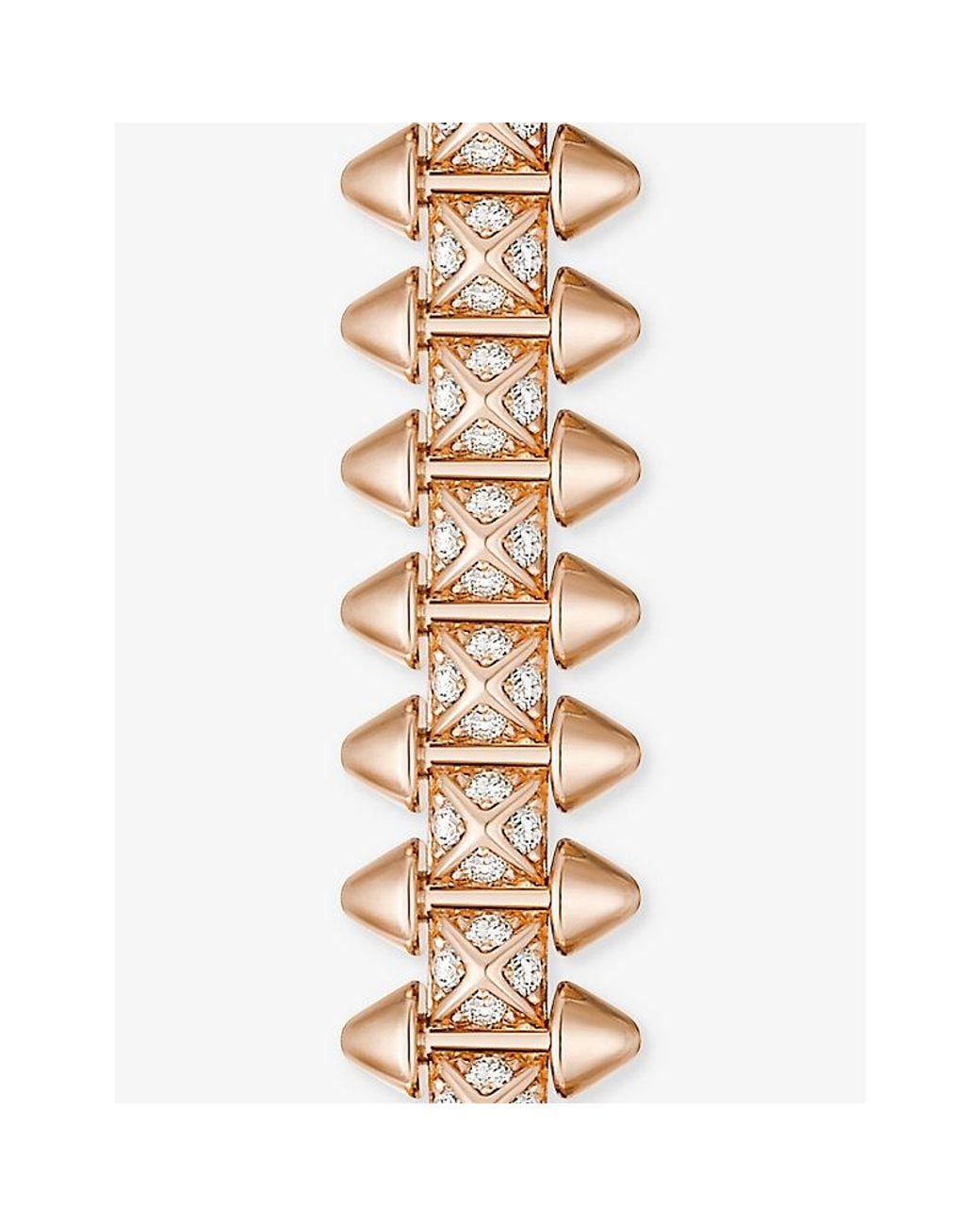 Cartier White Clash De 18Ct Rose- And 0.85Ct Brilliant-Cut Diamond Bracelet