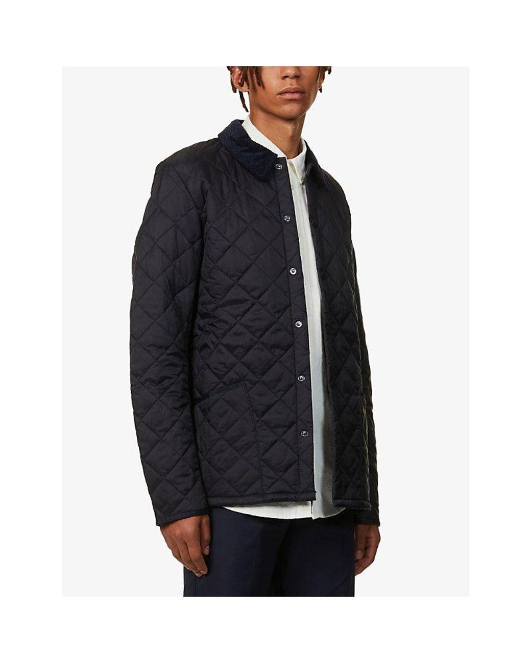 Barbour Blue Liddesdale Quilted Shell Jacket for men