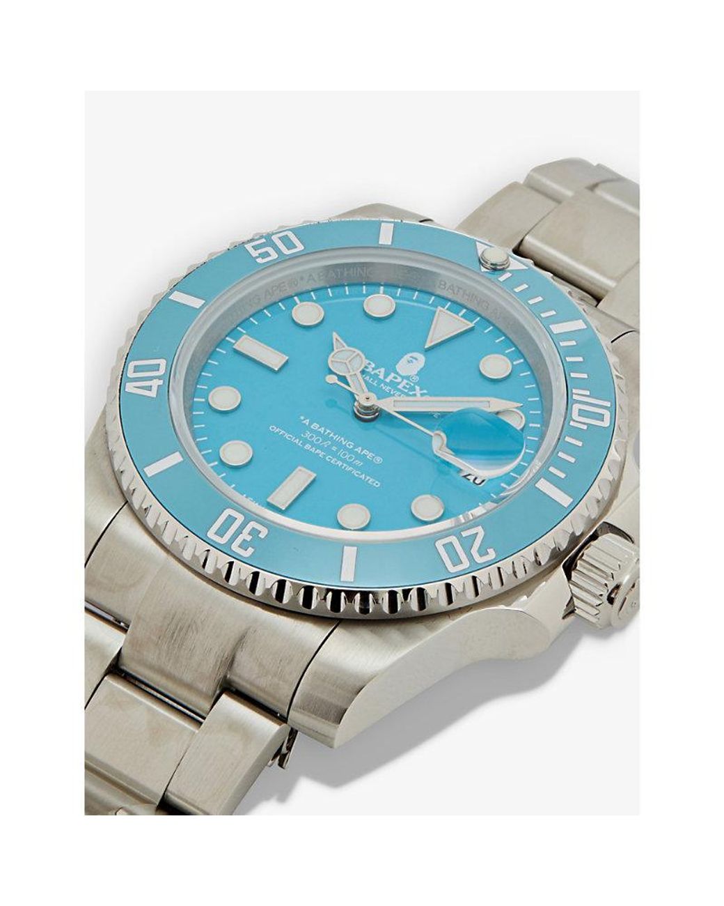 A Bathing Ape Bape Type Bapex Stainless-steel Watch in Blue for Men Lyst