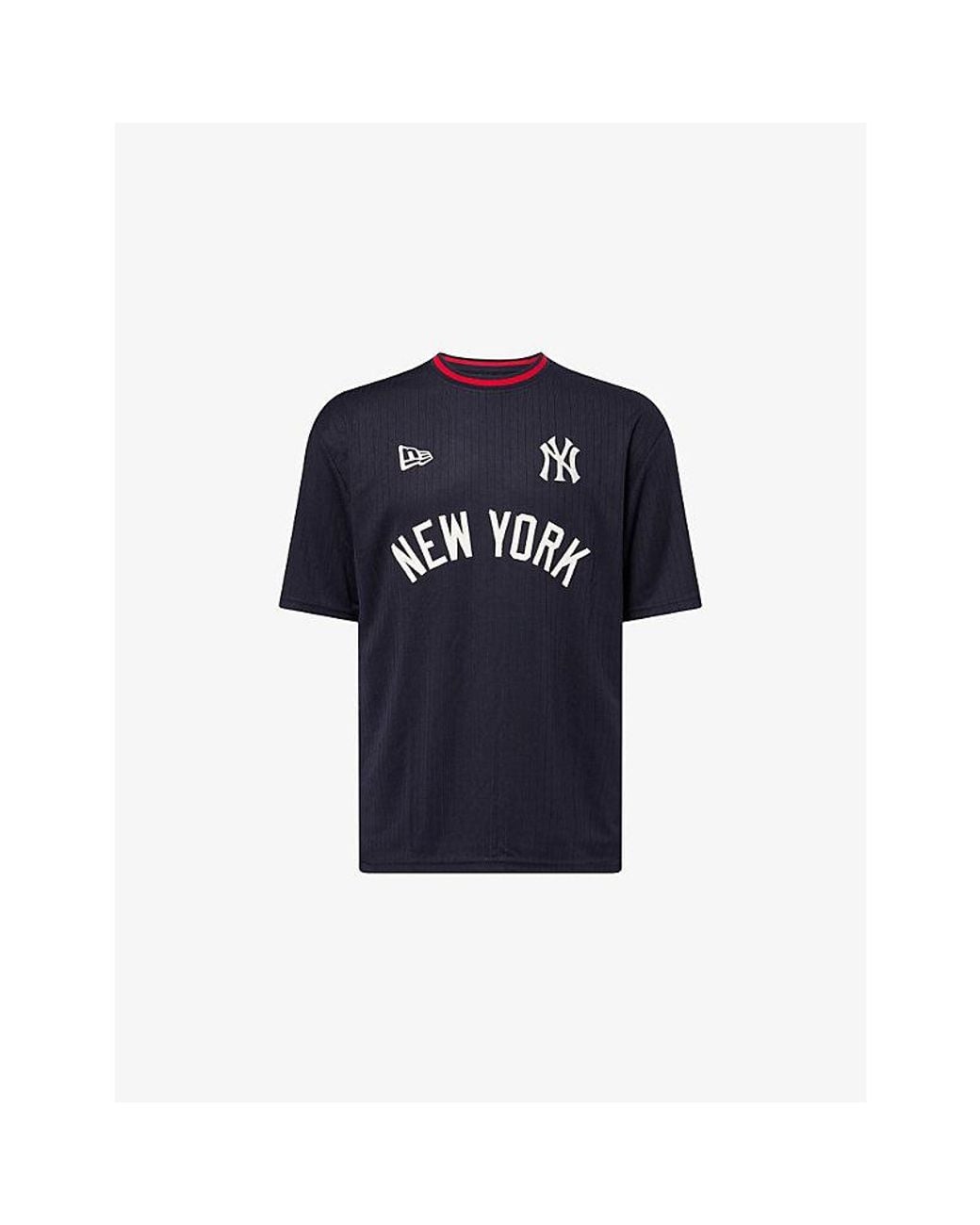 KTZ Blue New York Yankees Mlb Oversized Jersey T-Shirt for men
