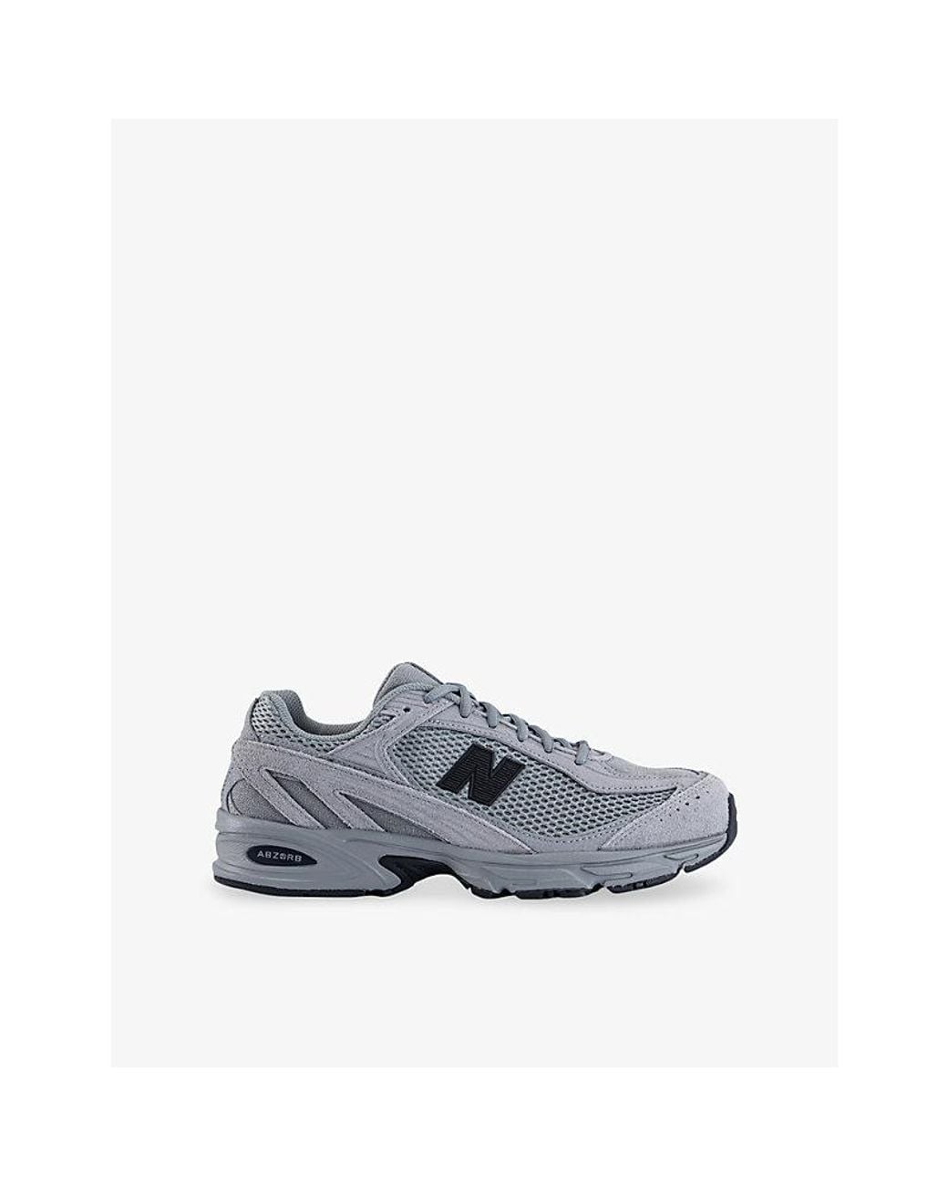 New Balance Gray 509 Leather And Mesh Trainers for men