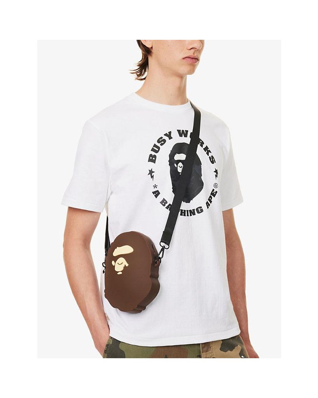 APE HEAD SILICON SHOULDER BAG bape（Bape Ape Head Silicon Shoulder 