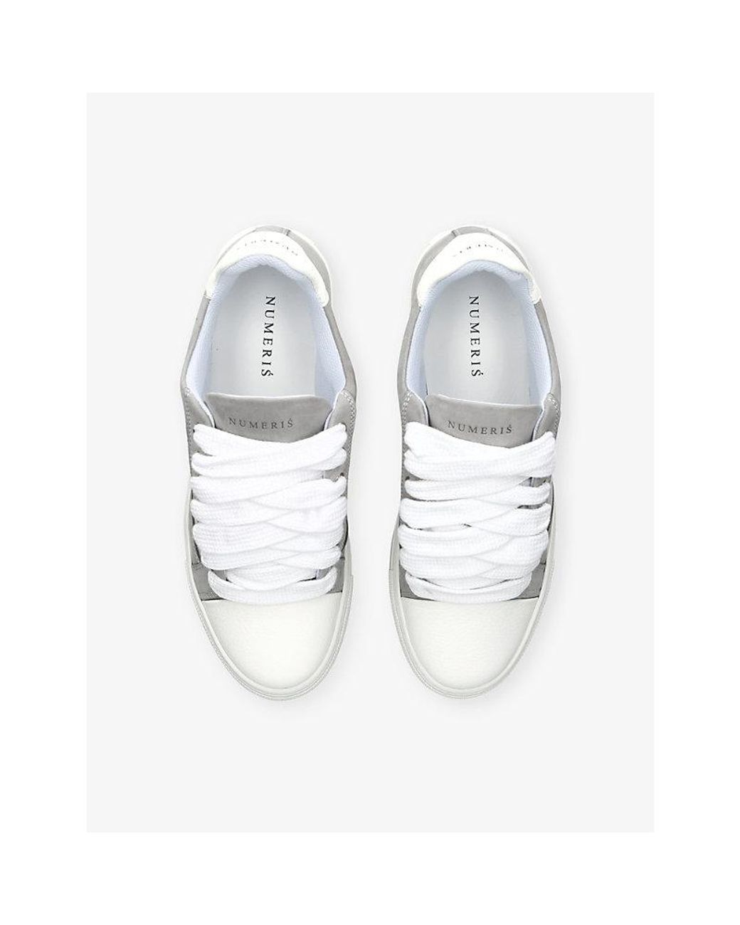 NUMERIS White Atelier Suede Trainers for men